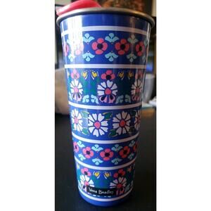 Vera Bradley Stainless Steel Traveling Coffee Mug with Lid Romantic Paisley 16oz